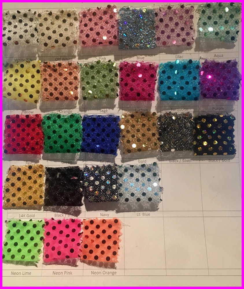 Sequin Small Dot 36 inches width sold by the yard Home Decoration apparel craft
