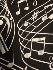 Timeless Treasures Fabrics Of Soho Music Notation Fabric .50 Yard