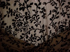 1Y Kravet 9583 Chocolate Sheer French Embossed Silk Velvet Upholstery Fabric