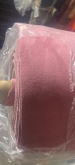 58″ Wide Pink Suede foam backed automotive upholstery headliner SOLD BY THE YARD