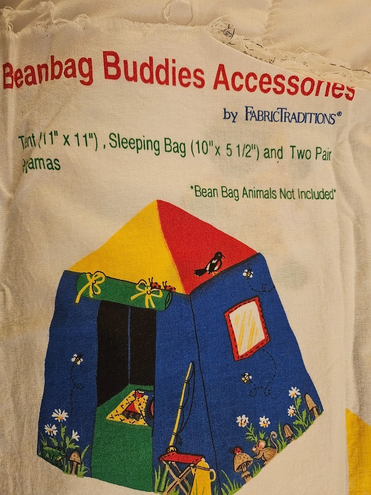 Fabric Traditions Panel BEANBAG BUDDIES ACCESSORIES Tent Sleeping Bag Pjs
