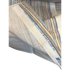 1983 Felber Inc Fabric Dasha Fairwinds Collection Coastal Nautical Striped Blue