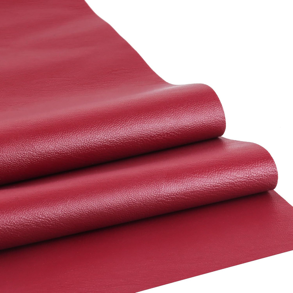 Faux Leather Sheet Fine Texture Surface One Yard Leather Fabric for DIY Crafting