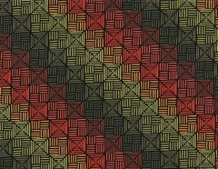 Halloween 100% Cotton Fabric, MORE THAN BONES by Dantini, Sunset Grid – BTY