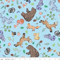 Colorful Critters ~ 5″ x 5″ Squares Riley Blake $3.99 Ships ANY Amount Of Fabric