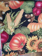 Lot of 12, Fabric, floral, animal print, leaves, veggies, multicolor, 1lb 9oz