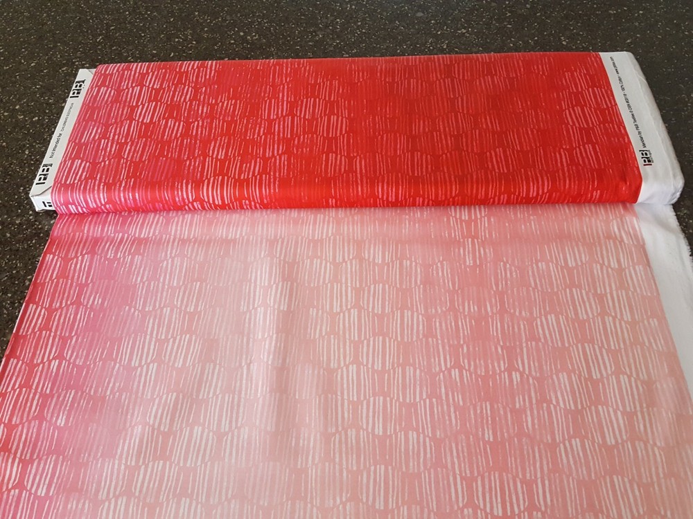 Meridian BTY P&B Textiles Gradient Ombre Striped Dots Pink to Red