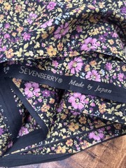 Sevenberry Made By Japan Black With Floral 2yds 42”wide