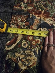 Hoffman Kimono Collection Fabric 55 X 43 Inches Tigers Dragon Orientiental