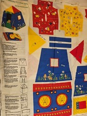 Fabric Traditions Panel BEANBAG BUDDIES ACCESSORIES Tent Sleeping Bag Pjs