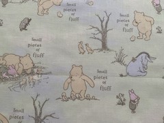 cotton fabric Winnie the Pooh 2010s 43”x 27” By Disney