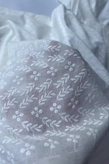 Cotton Embroidered Cutwork Eyelet Lace Fabric Floral Dress Wedding Kids Craft