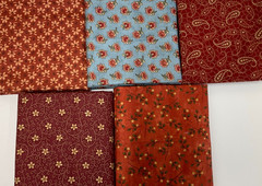 1/4 YARD BUNDLE OF 5 – PACK #9 – FLORAL & PAISLEY