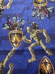 Marvel Guardians Of The Galaxy Groot Cotton Fabric 1/2 Yard (18 By 44”) New
