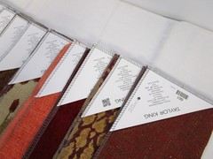 3+ LBS of Gorgeous Taylor King Fabric Samples 26” X 12” Various Patterns Reds