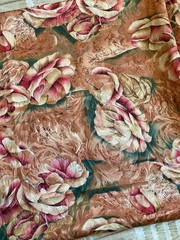 Polyester Material (silk like) – Floral Pattern – Multi-color – 4ft-4″L x 40″W