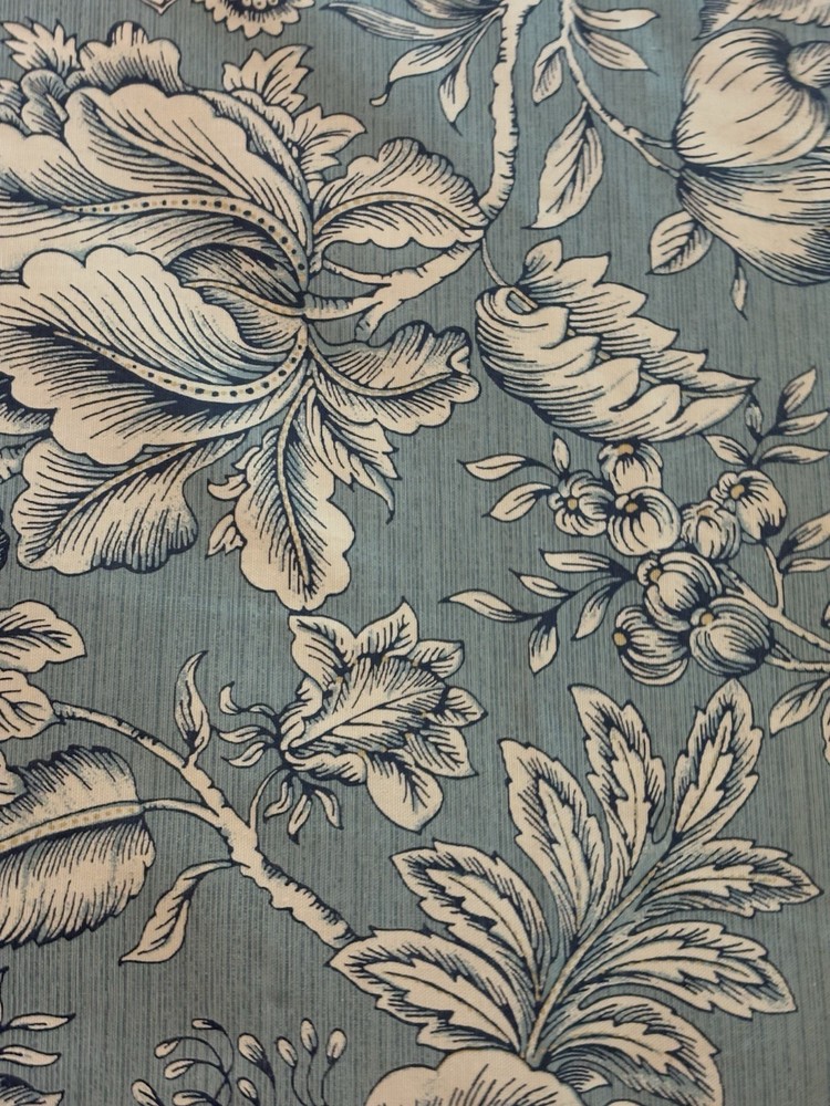 Mill Creek Aqua Fabric $9:yard; 12 Yards Available,3 Yard Minimum Purchase