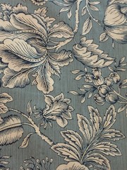 Mill Creek Aqua Fabric $9:yard; 12 Yards Available,3 Yard Minimum Purchase