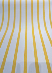 Sunbrella Lido Buttercup Yellow Stripes Outdoor Performance Fabric By the yard