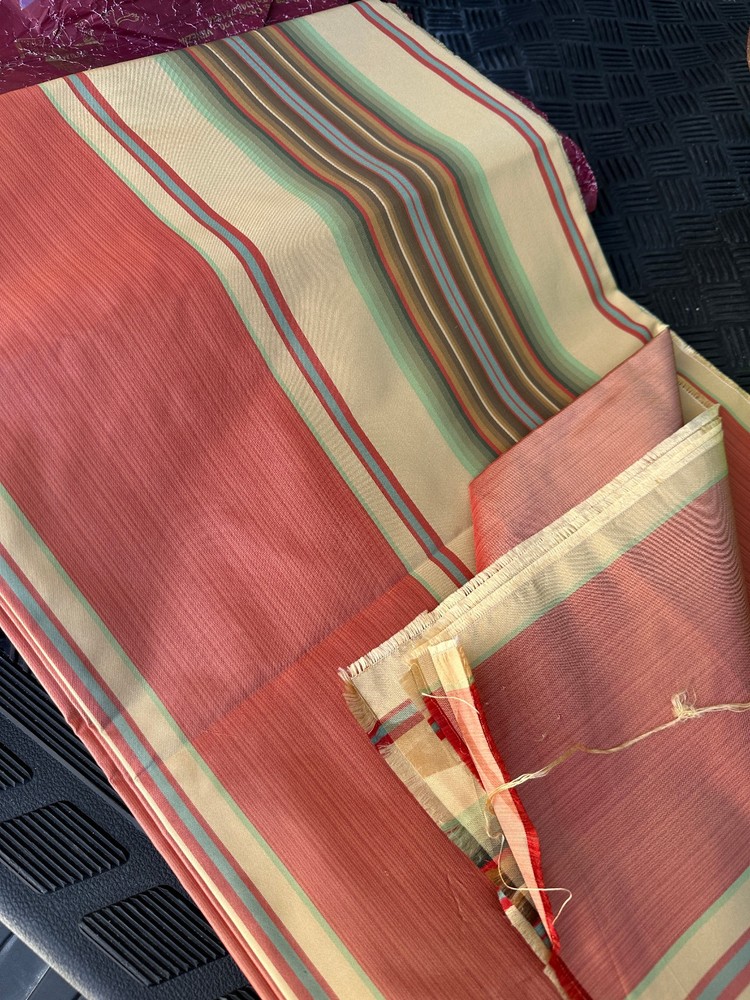 JIM THOMPSON 100% Thai Silk, drape or drape-lining fabric, about 2 yards? Peach