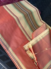 JIM THOMPSON 100% Thai Silk, drape or drape-lining fabric, about 2 yards? Peach