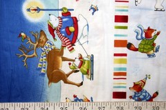 WINTER PARADE SINGLE BORDER FROM BENARTEX- 100% COTTON FABRIC