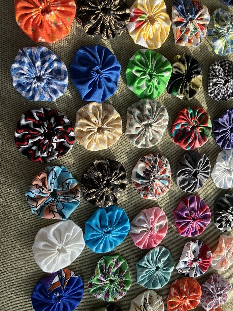 50 Yoyos Lot Mixed Colors 1.5” Cotton