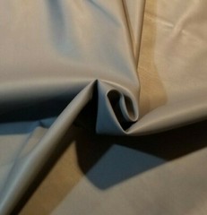 Soft Gray Faux Cowhide! One Side Leather, Other Side Suede! REVERSIBLE!