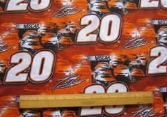 Licensed Tony Stewart Nascar Fabric 2.3 Yards by 44″