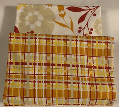 “Fresh Aire” Fabric By BJ Lantz For Studio E Floral & Plaid 2 Pc Fat Quarter Lot