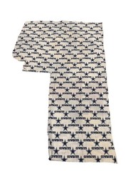 Vintage Fabric Remnant Dallas Cowboys NFL Football Team White Blue Stars Cotton
