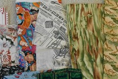 Lot, Novelty Prints Cotton Pieces & Scraps, 2 Pound & 2 Oz, S133