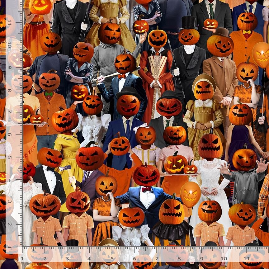 Halloween Fabric | Wicked Jack O Lantern Costume | Timeless Treasures YARD