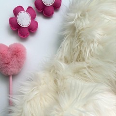 Bianna Ivory/Off White Faux Fur Fabric, by The Yard, American Seller, Luxury …