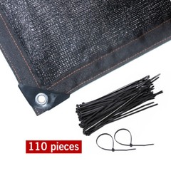 5′ 6′ 8′ Black Fence Windscreen Privacy Screen Shade Cover Fabric Mesh Garden
