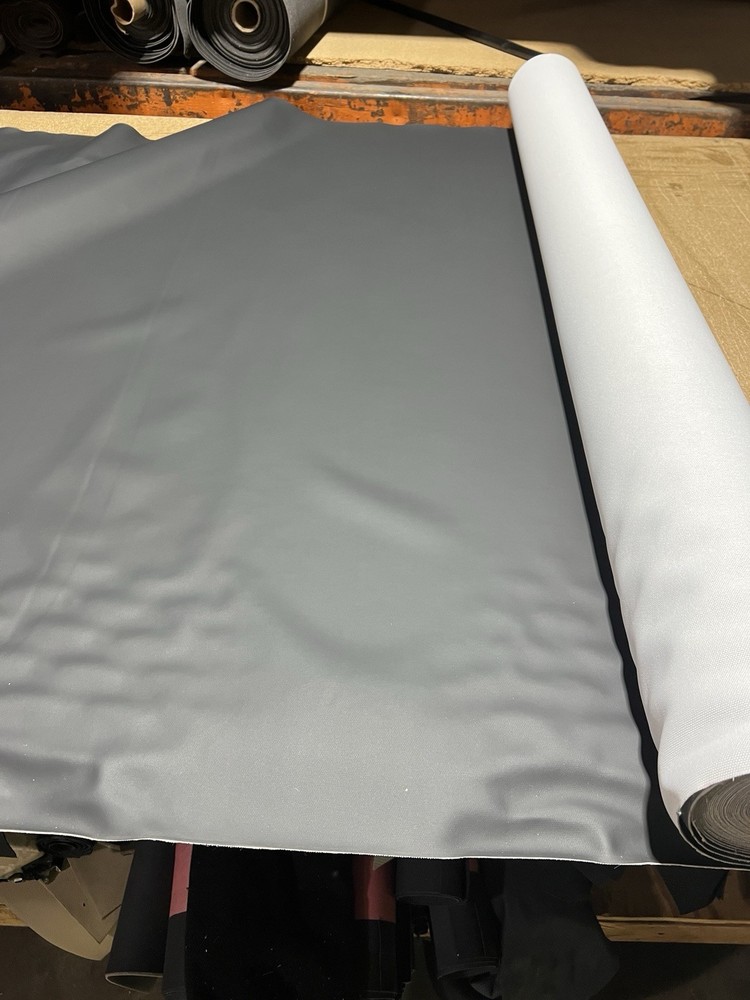 Black Smooth Grain Vinyl Upholstery Fabric 60” Wide Auto Sold By The Yard