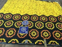 Jashion And Zuma Block Wax Print Fabric Approx 7 Yards 2