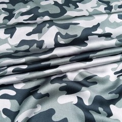 1 yard X 1.48meter Soft Crepe Satin Material Charmeuse Fabric Camouflage Pattern