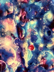 Galaxy Space Fabric 4 Yds 3in 1 pc 44” Wide Quilters Cotton 100% Cotton