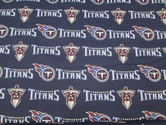 TENNESSEE TITANS NFL NEW LOGO DESIGN 100% COTTON 1 YARD PIECE NEW 36″ X 58″