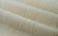 Ivory RABBIT minky soft faux fur fabric 58″ Wide Sold by the Yard