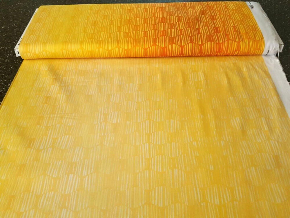 Meridian BTY P&B Textiles Gradient Ombre Striped Dots Light Yellow to Orange