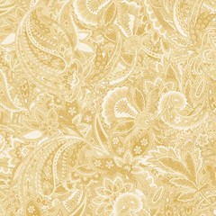 BENARTEX – Harvest Beauty By Kanvas Studio – Paisley Scroll – Cream/Neutral