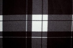 BTY*HOLIDAY BLACK GREY WHITE HENSLEY PLAID ANTI PILL FLEECE FABRIC 1 YD 60×36″