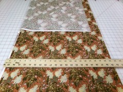 Lot of 2 Fabric pieces Moda/Simple Life 35×43 & Benartex/Savannah 36×45. A26-107