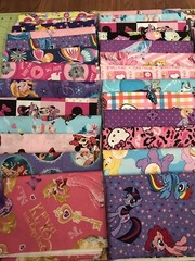 Girls 8 half yards fabric bundle no duplicates 100% cotton high quality