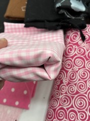 Mixed Fabric Remnant Lot Cotton Satin Muslin Prints Solids Craft Sewing