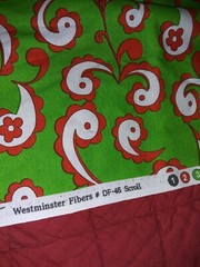 Christmas Snow Flower Dana For Free Spirit Westminster Fibers Fabric 1.25 Yards