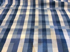 TIMELESS TREASURES #SPA-C3838- BLUE COTTON PLAID- 1 3/8 YARDS
