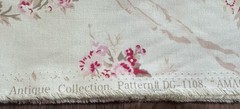 Vintage 1996 Amadeus Floral Cotton Fabric 54”x204” Shabby Chic Roses Cottagecore